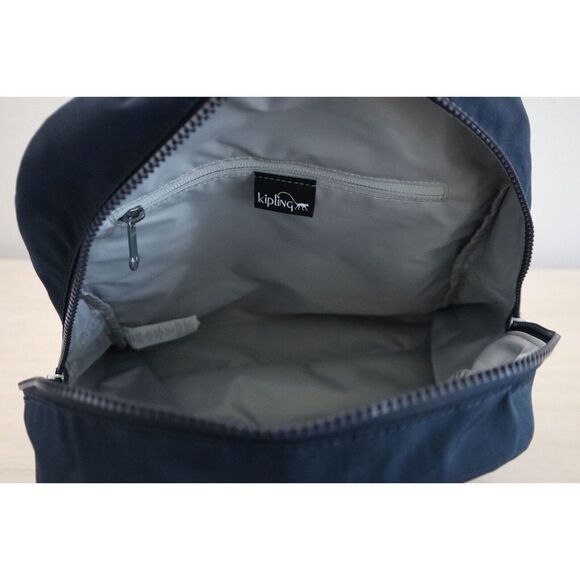 Kipling KI2294 True Blue Tonal Haydee Mini Backpack w/Monkey Key Chain - Picture 9 of 12